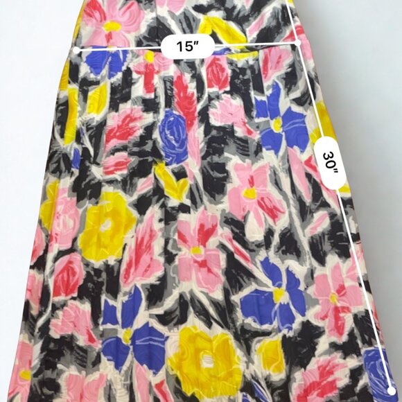 Vintage Neiman Marcus 100% Pure Silk Floral Suit - Size 4 - Picture 4 of 7